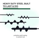 4 Pack Garden Ground Earth Spiral Drill Bit for 3/8" Hex Drive Drill, Auger Drill Bits for Bulbs Planting, Hole Digger Flowers,Bedding Digging Plant Rapid Planter Tool by GreenHaven Gardens