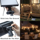SUNTHIN Outdoor Solar String Lights, 48ft Solar Patio Lights with USB Rechargeable, Waterproof & Shatterproof Solar Powered Bulbs for Yard, Porch, Garden, Pool, Party, Camping by CozyNest Decor