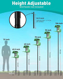 Bird Feeder Pole – 104 Inch Height Bird House Pole with 1-Inch Dia Heavy Duty for Birdfeeders, Feeding Stand with Mount Kit for Outdoor, Slip-Fit Connection by GreenHaven Gardens