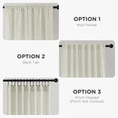 Joydeco Linen Curtains 84 Inch Length 2 Panel Sets,Light Filtering Curtains for Bedroom 52 Inch Wide Living Room Drapes with Back Tabs & Rod Pockets (W52 x L84 Inch, Oatmeal) by CozyNest Decor