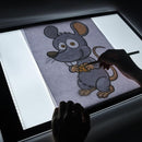 YINGWOND A2 Light Pad for Diamond Painting with Fixed Charging Cord, 3 Levels of Brightness, Big Paper Clamps and 12V Adapter, Uniformly Illuminated Light Board for Tracing Drawing and Weeding Vinyl by TinyTreasures Baby Boutique