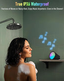 Portable Bluetooth Speaker Wireless with 9 Color Lights, 20H Playtime, Stereo Pairing, Deep Bass, IPX6 Waterproof, Bluetooth 5.3, Small Speaker for Home, Party, Outdoor, Camping, Beach, Gift by TinyTreasures Baby Boutique