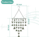 Butterfly Wind Chimes for Outside, Large Strung Verdigris Windchimes with Wrought Iron Bell for Garden, Patio, Porch Outdoor Decor, Memorial Sympathy by CozyNest Decor
