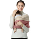 Baby Wrap Carrier, Lightweight Baby Wearing Wraps for Newborn and Infant, Soft Swaddle Holder Carrier, Cozy Baby Sling 7-35 lbs Cream+Pink by TinyTreasures Baby Boutique