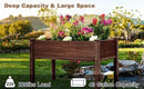 LZRS Raised Garden Bed Outdoor Planter Box with Legs for Herbs, Vegetables, Flowers, Great for Outdoor Patio, Yard and Deck, 220lb Capacity, Carbonized by GreenHaven Gardens