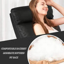 BestMassage | Recliner Chair | with 2 Point Massage Function | Black | with Lumbar Support, Adjustable Push Back, Wide Armrests, Footrest & Padded Seat | Easy Assembly | for Living Room, Home Theatre by CozyNest Decor