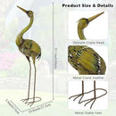 VEWOGARDEN Heron Outdoor Statues Metal Crane Garden Sculptures & Statues for Yard Lawn Patio Pool Outside Decorations, Green by GreenHaven Gardens