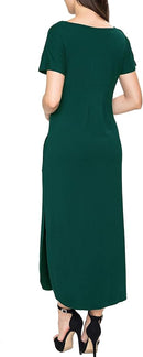 Smallshow Women's Maternity Nursing Dresses Split Long Dress for Breastfeeding by TinyTreasures Baby Boutique