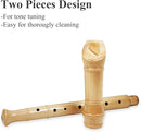 Recorder Instrument for Beginner Adults,8-Hole Soprano Descant Recorder Music Flute with Cleaning Rod & Case Bag For Home Entertainment(6-Beige) by TinyTreasures Baby Boutique