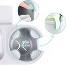 SnackPod Child Cup & Snack Holder for Convertible Car Seats & Strollers - BPA Free - Grey by TinyTreasures Baby Boutique