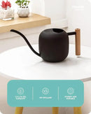 Baffect Watering Can Indoor Plants, 1.2L/41OZ Cute Watering Can Pot, Metal Stainless Steel Garden Water Can with Long Spout for Indoor House Plants Bonsai Outdoor Garden Flower Decorative by GreenHaven Gardens