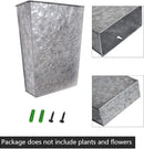 LESEN Galvanized Metal Wall Planter,Farmhouse Wall Decor Hanging Wall Vase Pocket Planters Flowers Holder Country Rustic Home Wall Decor,Set of 2 by GreenHaven Gardens