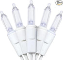 MULTI-SPARKING White Christmas LED Lights - 35 Count Cool White Christmas String Lights for Small Tree, Crafts, Holiday, Indoor/Outdoor Decorations, 11 Feet White Wire, UL Certified, Connectable by GreenHaven Gardens