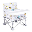 Portable Booster Seat, Toddler Baby Seat with Tray for Dining Table Compact Floor Chair for Camping Lawn Beach Babies Travel 6-36 Months by TinyTreasures Baby Boutique