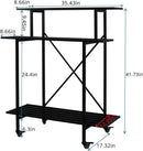Zhongma 3 Tier Sturdy Plant Stand with Wheels, Heavy Duty Plant Holder for Home Indoor and Outdoor, L35.43 xW17.32 x H41.73 inch by GreenHaven Gardens