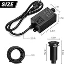 Garbage Disposal Air Switch Kit for SinkTop Waste Disposal with Stainless Steel Black Long Air Button by Briidea by CozyNest Decor