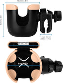 Accmor Stroller Cup Holder with Phone Holder, Bike Cup Holder, Universal Cup Holder for Uppababy Nuna Doona Strollers, 2-in-1 Cup Phone Holder for Stroller, Bike, Wheelchair, Walker, Scooter by TinyTreasures Baby Boutique
