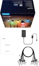 Govee Smart Outdoor String Lights H7015, 48ft RGBIC Outdoor Lights with 15 Dimmable LED Bulbs, IP65 Waterproof, Color Changing Warm White Lights with 47 Scene Modes for Patio, Backyard, App Control by CozyNest Decor