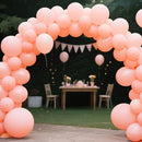 140pcs Pastel Pink Round Balloons Different Sizes 18 12 10 5 Inch Latex Balloons for Arch Decoration Party Balloon Kit for Graduation Birthday Party Wedding Balloon Baby Shower Decoration by TinyTreasures Baby Boutique