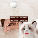 CU-MATE Interactive Pet Ragdoll Cat,Electric Plush Toy Cat,Robot Stuffed Cat with Walking/Nodding/Tail Wagging/Barking/Drinking Milk, Gift for Girls Boys by TinyTreasures Baby Boutique