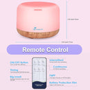 Diffuserlove Diffuser Essential Oil Diffusers 500ML Remote Control Aroma Diffuser Cool Mist Aromatherapy Diffuser with Mute Design, Timer and Auto Shut-Off for Office Living Room Yellow by TinyTreasures Baby Boutique