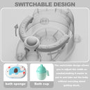 Baby Bath Seat for Babies 6 Months & up, Non-Slip Toddler Bath Seat for Baby & Newborn, Sit Up Bath Seat for Baby,Grey by TinyTreasures Baby Boutique