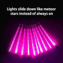 Purple Meteor Shower Lights, Christmas Lights 10 Tube 540 LED 20 Inch Icicle Raindrop Lights for Halloween Tree Patio Garden Roof Eaves Outdoor Decor, Waterproof Plug by GreenHaven Gardens