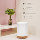 ASAKUKI 300ML Essential Oil Diffuser, Quiet 5-in-1 Premium Humidifier, Home Fragrance Aroma Diffuser with 7 LED Color Changing Light and Auto-Off Switch -Light Brown by TinyTreasures Baby Boutique