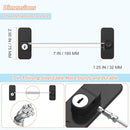 AOSITE Mini Fridge Locks for Kids No Drill Refrigerator Locks for Adults Cupboard Lock Child Safety Locks for Cabinets Drawer Locks Freezer Lock Baby Proofing (Black, 2) by TinyTreasures Baby Boutique