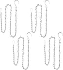 4 Pack 35 Inch Silver Hanging Chain for Hanging Bird Feeders, Bird Houses, Planters, Baskets, Birdbaths, Lanterns, Wind Chimes, Billboards, Signs and Ornaments by GreenHaven Gardens
