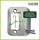 Gator Door Latch Restorer - Strike Plate 1-Pack (Satin Nickel) by TinyTreasures Baby Boutique