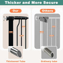 40.5" Extra Tall Baby Gate for Stairs, 68.5"-72.2" Extra Wide Long Dog Gate for The House, Safety Child Gate Easy Walk Thru Indoor, Metal Auto Close Pressure Mount Pet Gate for Doorways Hallway, Black by TinyTreasures Baby Boutique