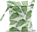 Wet Bag, Wet Dry Bag, Wet Bag for Swimsuit, Travel, Beach, Pool, Diapers, Dirty Yoga Gym Clothes, Makeup Bag, Waterproof Tropical Palm Leaves Decor Jungle Palm Leaf Favors by TinyTreasures Baby Boutique