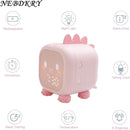 Alarm Clock Kids Dinosaur Alarm Clocks Girls Pink Digital Alarm Clock for Kids Girl Children with Night Light by TinyTreasures Baby Boutique