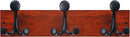 SKOLOO 17-Inch Cherry Wood Coat Rack Wall Mount with 3 Triple Hooks - Ideal for Family Entrances, Classrooms, and Pet Supplies Storage - Perfect Coat Hooks for Wall by CozyNest Decor