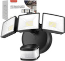 OREiN 6500LM/42W Flood Lights Outdoor, 180°/75FT Motion Sensor Outdoor Lights 4 Modes Dimmable Dusk to Dawn Floodlights IP65 Waterproof for 6000SQ.FT Area for Big Patio, Driveway, Black (Hardwired) by GreenHaven Gardens