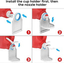 Laundry Detergent dispenser Cup Holder,Nozzle Upgraded Labor-Saving Switch Easily No More runny or Messy Laundry Detergent, Laundry Cup Holder and drip Tray room organization and storage by CozyNest Decor