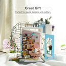 Rolife DIY Miniature House Kit Dora's Rooftop, Tiny House Kit for Adults to Build, Mini House Making Kit with Furnitures, Halloween/Christmas Decorations/Gifts for Family and Friends (Dora's Rooftop) by TinyTreasures Baby Boutique