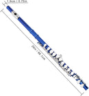 EASTROCK Closed Hole Flutes C 16 Key for Beginner, Kids, Student -Silver Nickel Flute with Case Stand and Cleaning kit (Blue) by TinyTreasures Baby Boutique