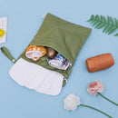 ALVABABY 2pcs Cloth Diaper Wet Dry Bags Waterproof Reusable with Two Zippered Pockets Travel Beach Pool Daycare Soiled Baby Items Yoga Gym Bag for Swimsuits or Wet Clothes 2LM04 by TinyTreasures Baby Boutique