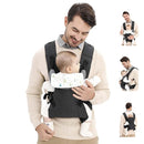 Baby Sling Carrier,4-in-1 Ergonomic Baby Backpack Front Carrier,Newborn to Toddler Wrap Lightweight Adjustable Baby Sling,Black by TinyTreasures Baby Boutique