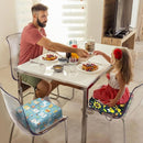 Toddler Booster Seat for Dining Table, Portable Booster Seat for Kitchen Chair, 4 Inch High-Density Foam Cushion with Adjustable Safety Straps and Non-Slip Bottom, Perfect for Kids Travel and Daily by TinyTreasures Baby Boutique
