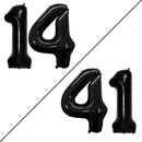 GOER Number 14 Balloons for 14th Birthday Sweet 14 Party Decorations,42 Inch Jumbo Foil Helium 41 Balloons for 41st Birthday Party Decoration (Black) by TinyTreasures Baby Boutique