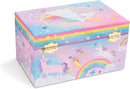 Jewelkeeper Unicorn Musical Jewelry Box for Little Girls - Kids Jewelry Box with Pullout Drawer - Music Jewellery Box with Necklace and Bracelet - Gift Set for Kids - Children's Jewellery Storage Case by TinyTreasures Baby Boutique