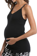 Womens Maternity Nursing Tank Cami for Breastfeeding with Adjustable Straps by TinyTreasures Baby Boutique