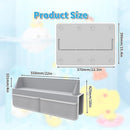 Gray Bathtub Splash Guard with Suction Cups, Waterproof Mesh Toy Organizer for Kids, Bath Toy Storage, Fits Most Tubs, Easy to Clean (Grey) by TinyTreasures Baby Boutique