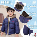 Infant Baby Winter Coat Bear Hooded Jacket Warm Fleece Snowsuit Windproof Outerwear for Toddler Boy Girl 9M-4T by TinyTreasures Baby Boutique
