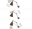 JONATHAN Y JYL7462D Rover 7" Classic Industrial Metal Adjustable Arm LED Wall Sconce, Rustic Dark Gray/Brass Gold for Bedroom, Bathroom, Vanity by CozyNest Decor