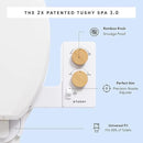TUSHY 3.0 Spa Bidet Attachment. Cool to Warm Water. It's Time to Replace Toilet Paper, Fresh Water Spray (Requires Sink Access for Optional Temperature Control), Bamboo by CozyNest Decor
