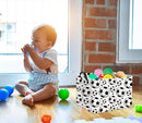 HIYAGON Rectangular Soccer Basket Kids Gift Basket Baby Boy Basket Kids Toy Storage Bin Basket Organizer Box Soccer Room Decor(Soccer) by TinyTreasures Baby Boutique